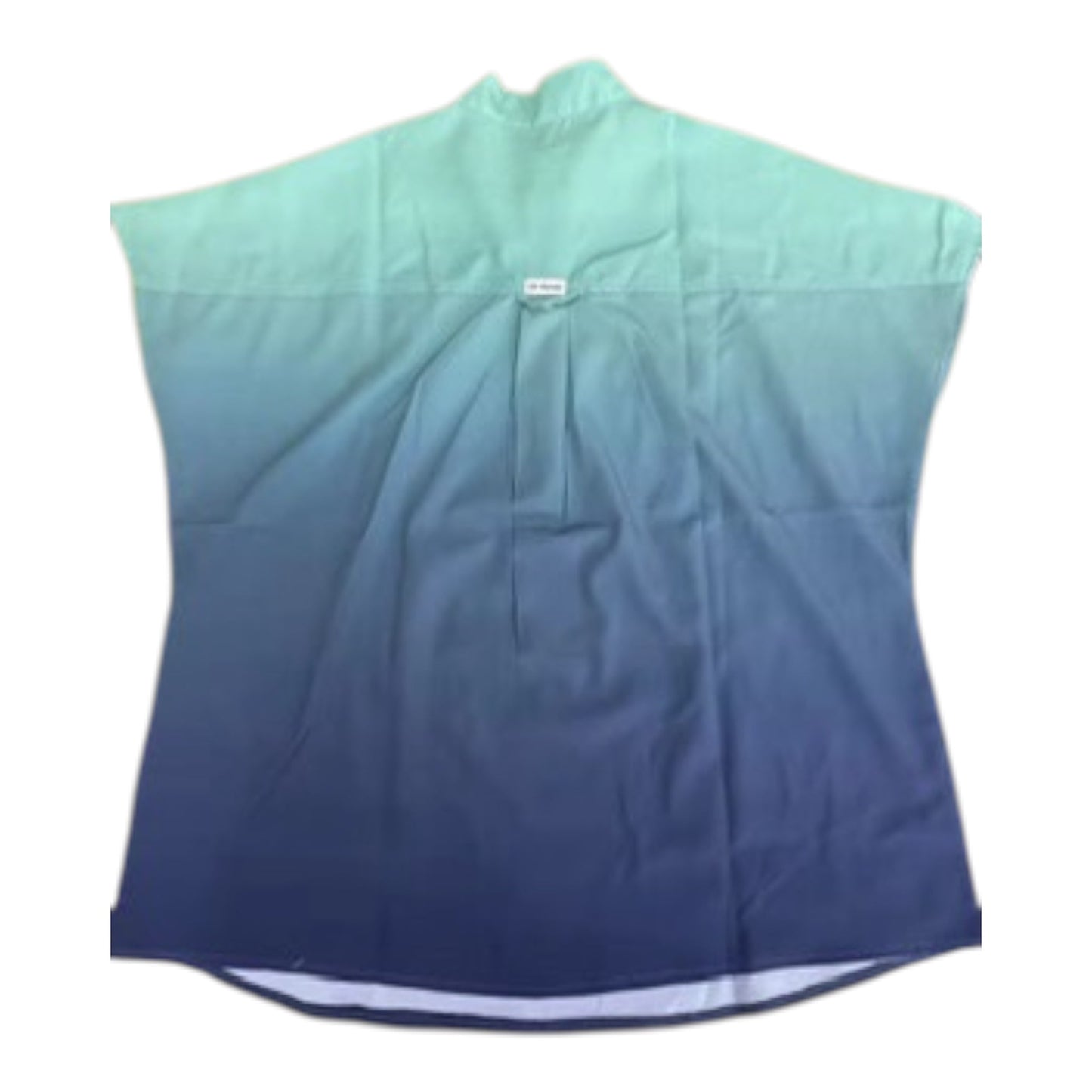 Camiseta de uniforme médico DK Gradient con cremallera (azul/verde)