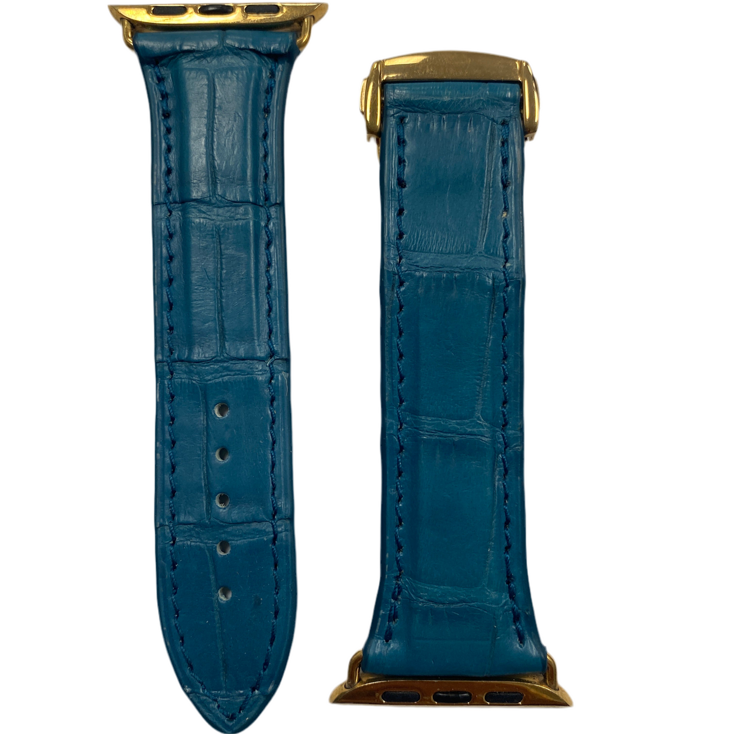 Apple Watch Band, Cerulean Blue Matte Alligator