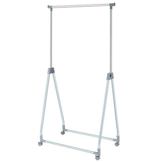 Perchero Plegable y Extensible de Metal para Ropa con Ruedas Bloqueables