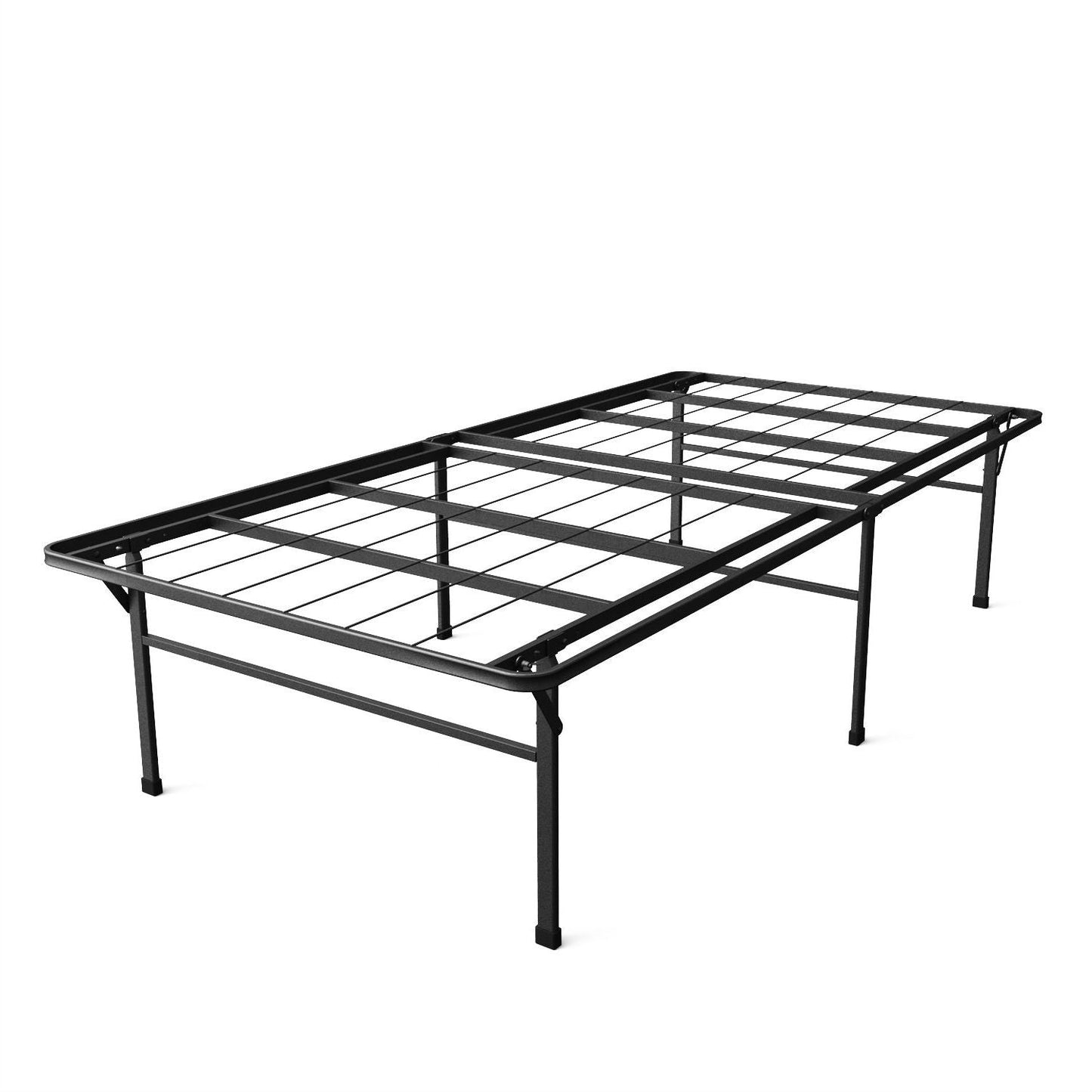 Base de cama de plataforma metálica Twin XL de 18 pulgadas de altura resistente