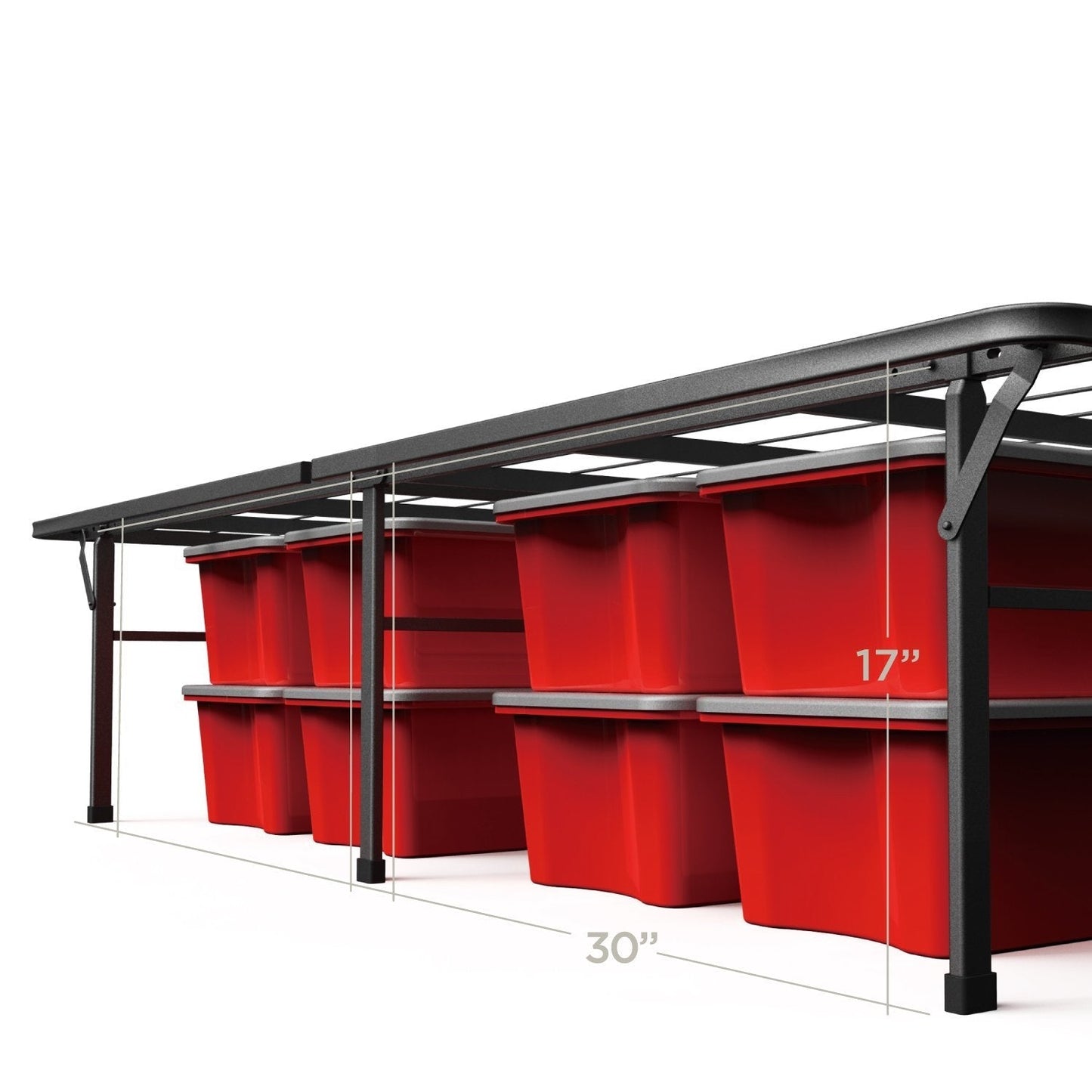 Base de cama de plataforma metálica Twin XL de 18 pulgadas de altura resistente