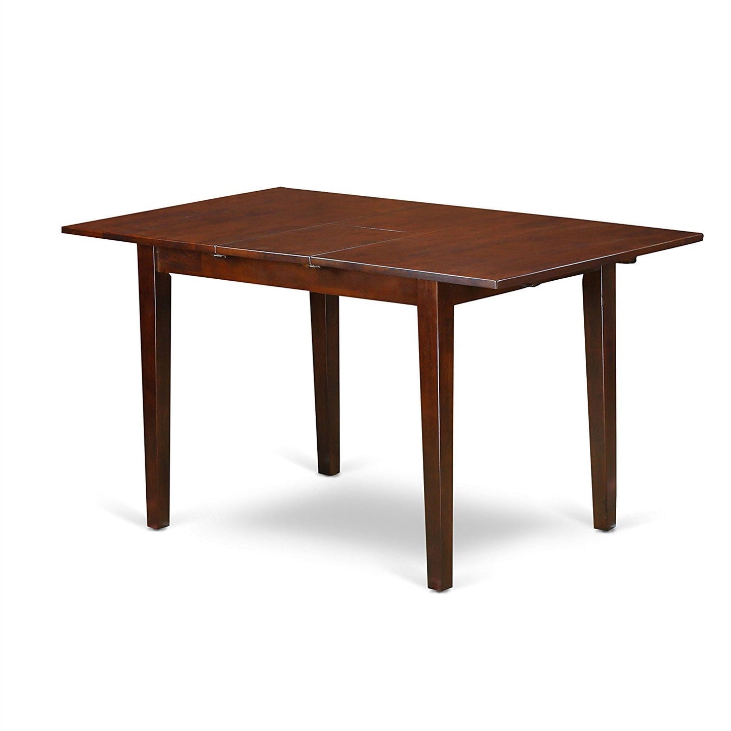 Juego de comedor de 7 piezas estilo Mission con acabado de madera de caoba