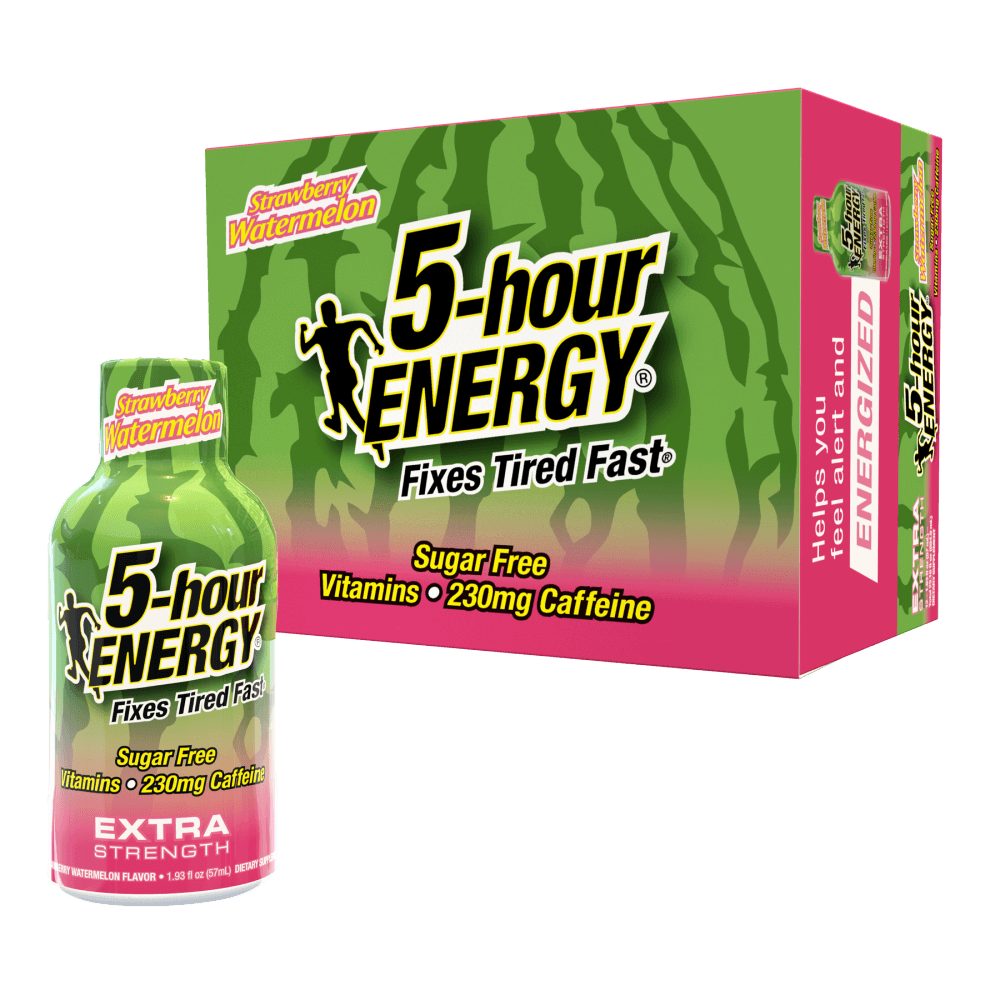 Bebidas energéticas 5-hour ENERGY de potencia extra, sabor fresa-sandía