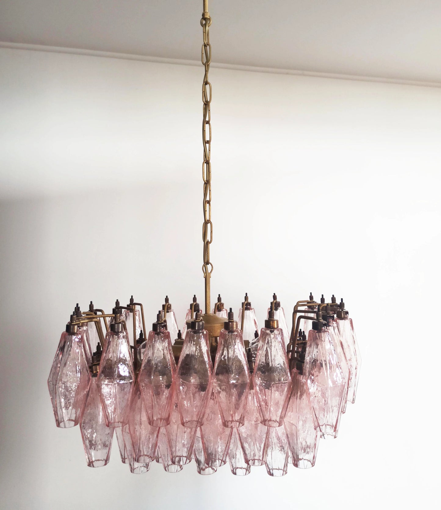 Candelabro Poliedri Murano Rosa