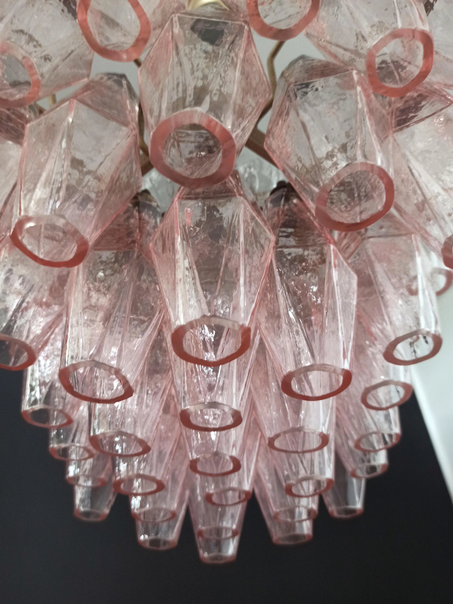 Candelabro Poliedri Murano Rosa
