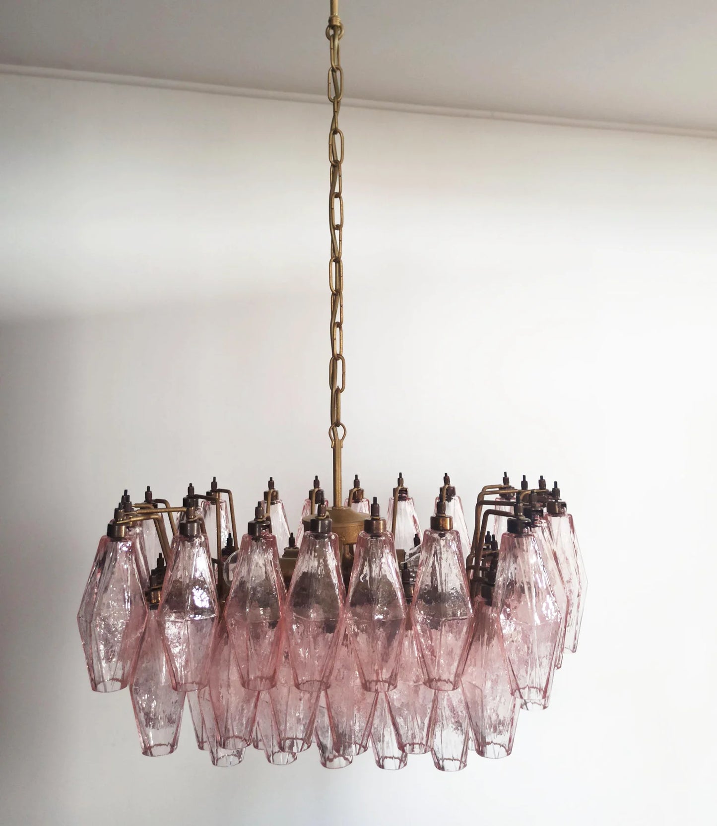 Candelabro Poliedri Murano Rosa