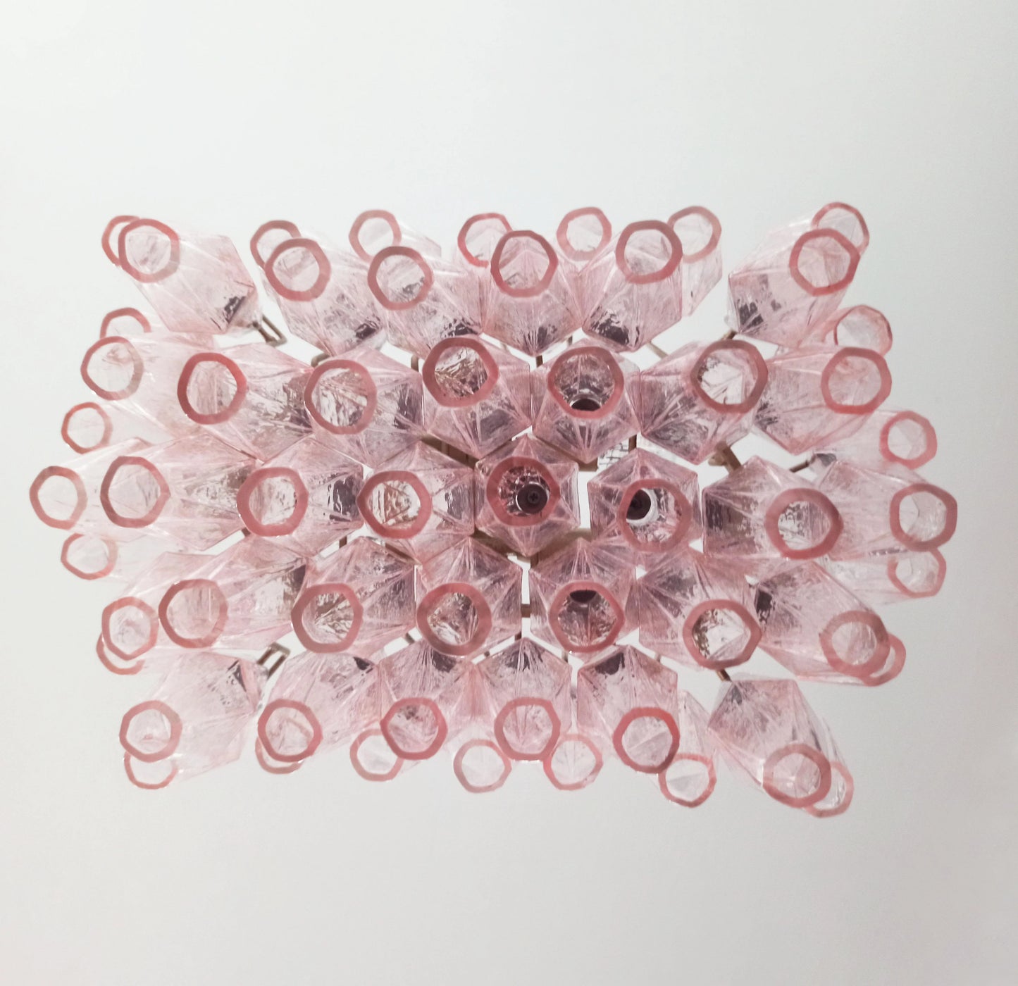 Candelabro Poliedri Murano Rosa