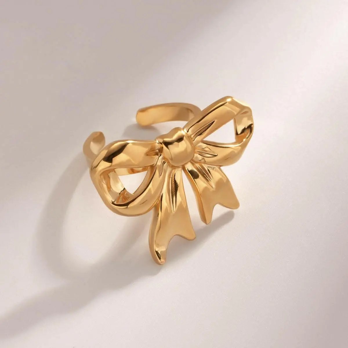 T-Shirts Trendsi just arrived - Elegant Gold-Plated Bow Ring