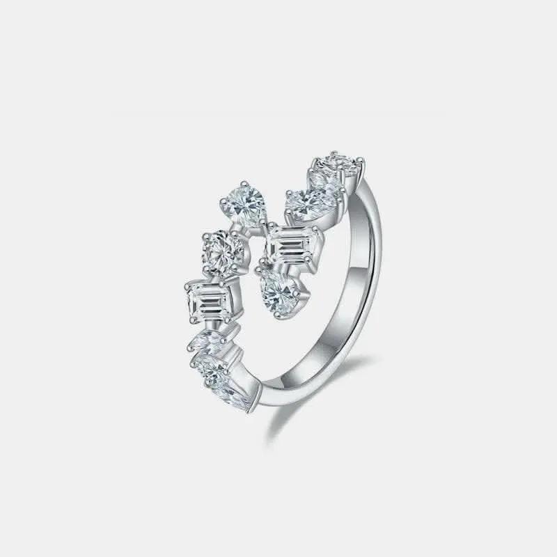 Accesorios Trendsi Elegante Anillo Abierto de Moissanita