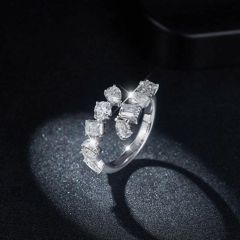 Accesorios Trendsi Elegante Anillo Abierto de Moissanita