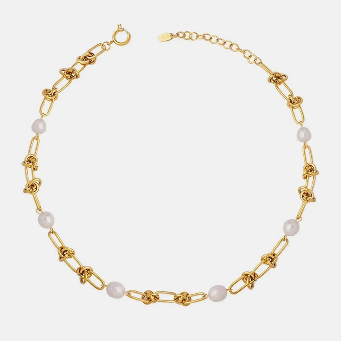 Trendsi Collar de perlas con dije - Estilo clásico elegante para mujer