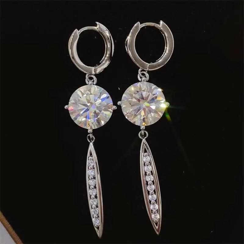 Accessories Trendsi Elegant moissanite earrings 10 ct