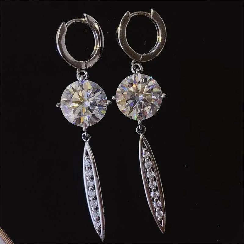 Accessories Trendsi Elegant moissanite earrings 10 ct