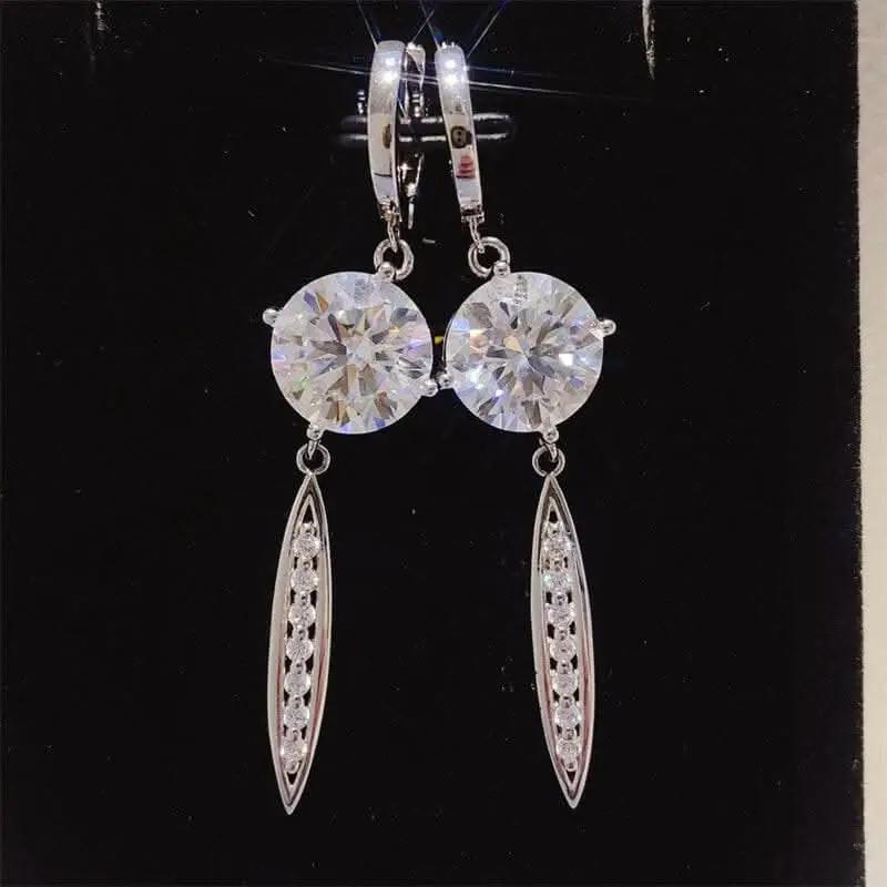 Accessories Trendsi Elegant moissanite earrings 10 ct