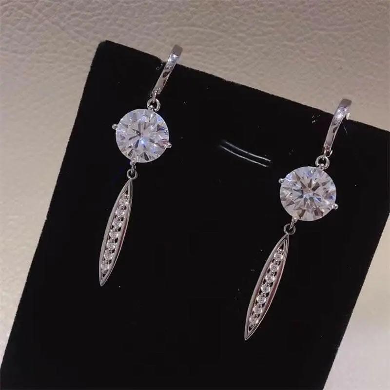 Accessories Trendsi Elegant moissanite earrings 10 ct