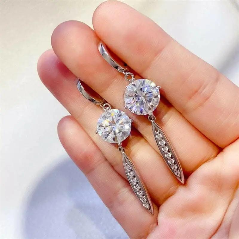 Accessories Trendsi Elegant moissanite earrings 10 ct