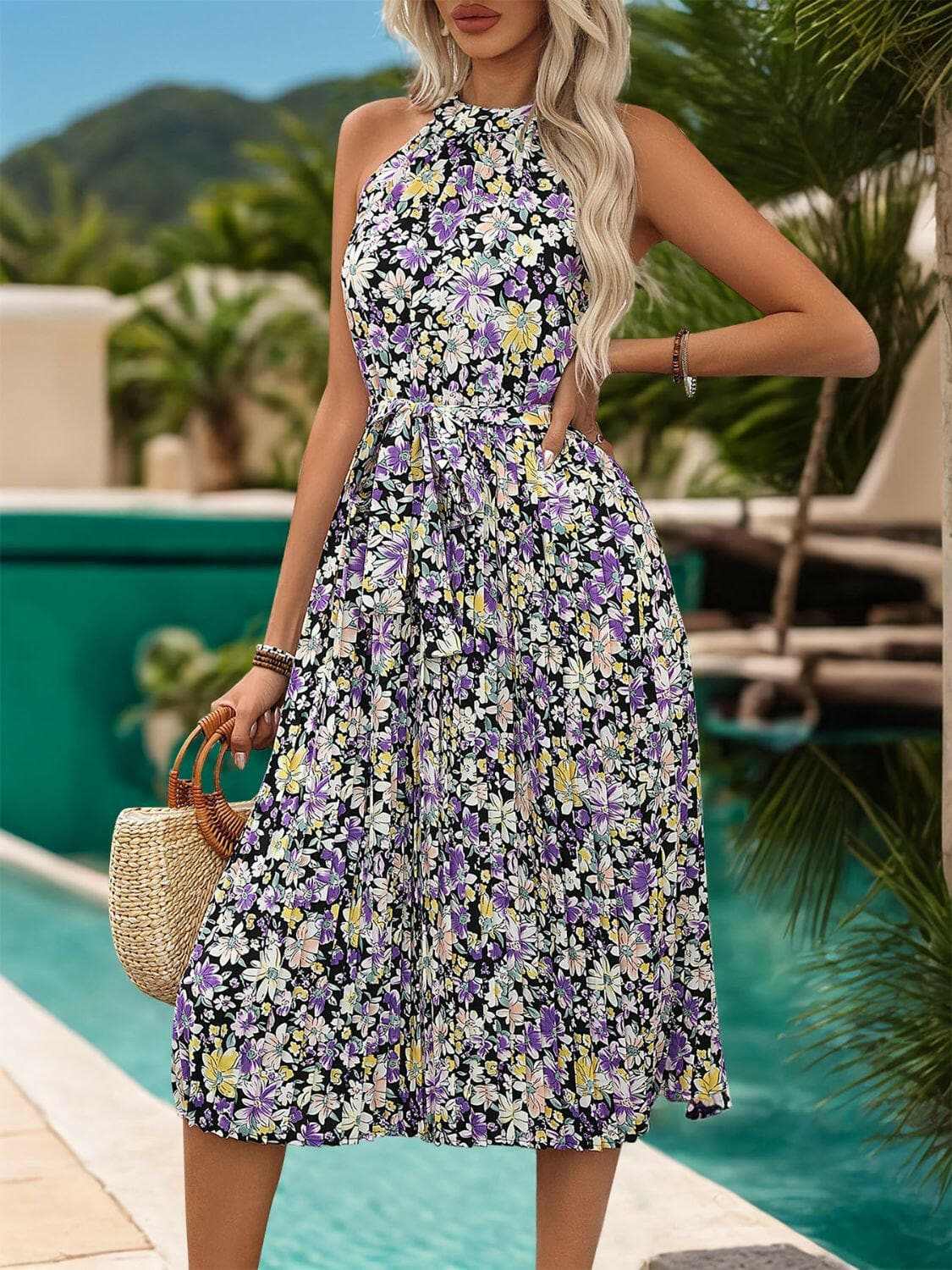 Dresses Trendsi just arrived - Elegant pleated dress with tie waist
