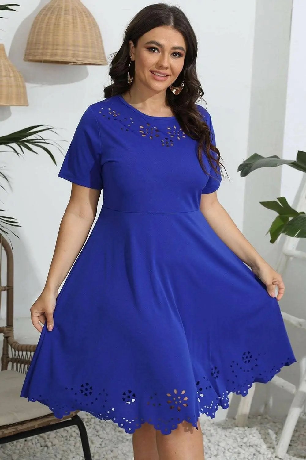 Trendsi Plus Size Maxi Dress - Sheer Flowy Elegant Style