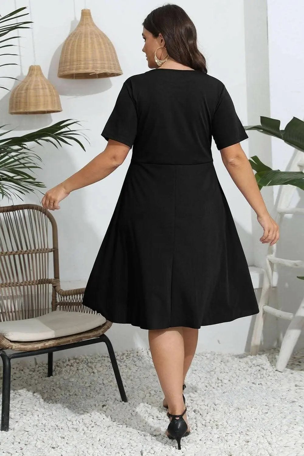 Trendsi Plus Size Maxi Dress - Sheer Flowy Elegant Style