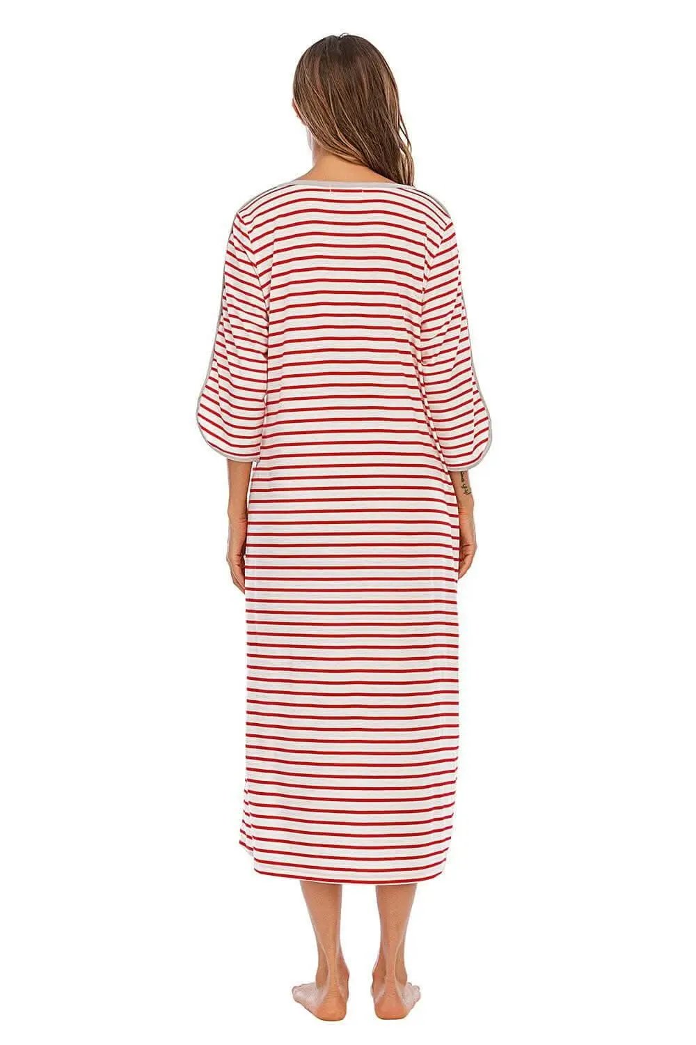 Trendsi Night Dress With Pockets — Elegant Sheer Sleepwear