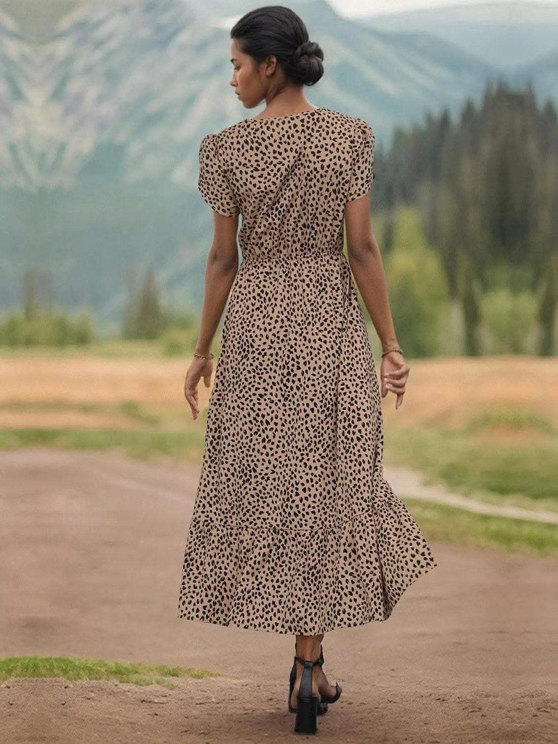 Dresses Trendsi Elegant sheer v-neck dress