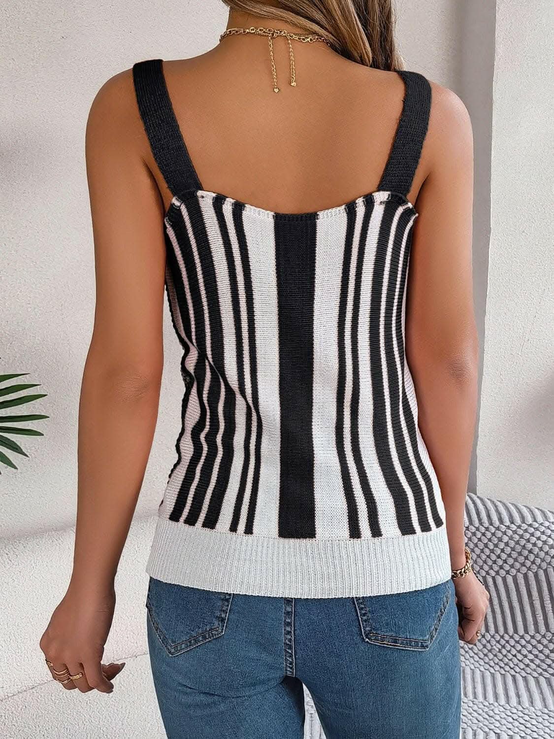Accessories Trendsi just arrived - Elegant sheer v-neck tank top