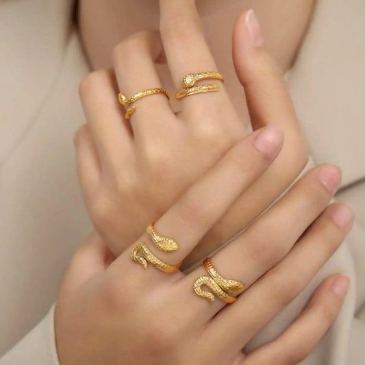Camisetas Trendsi recién llegadas - Elegante anillo de serpiente