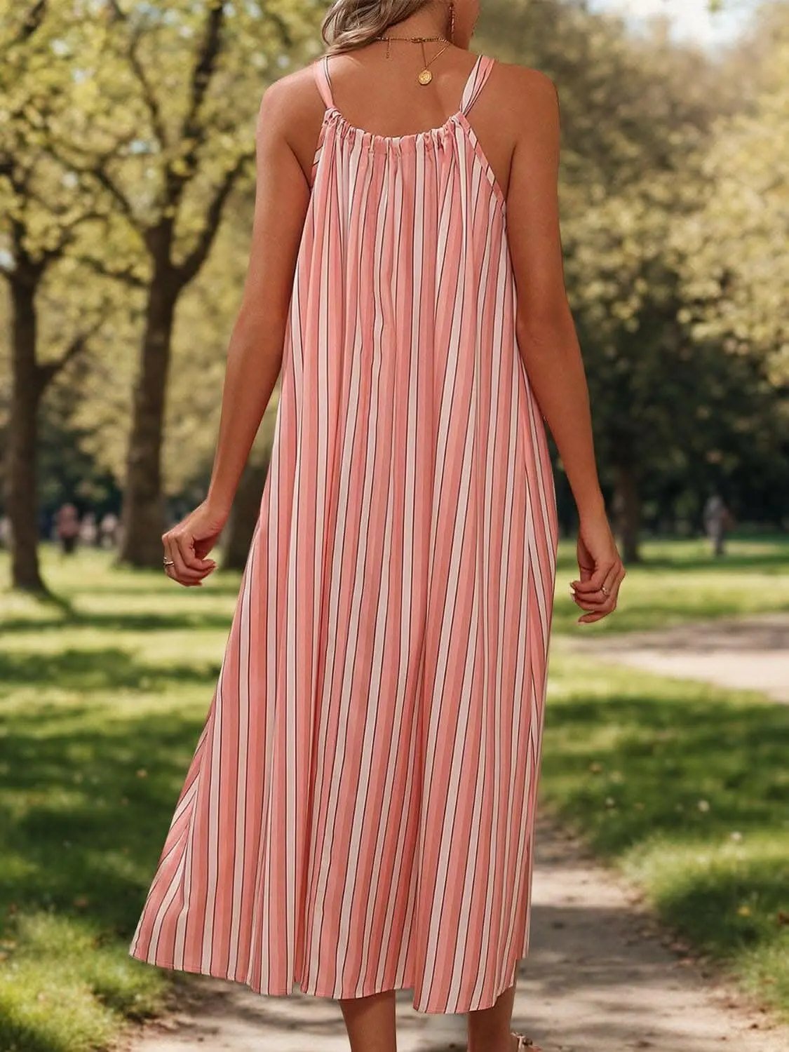 Dresses Trendsi Elegant striped midi dress