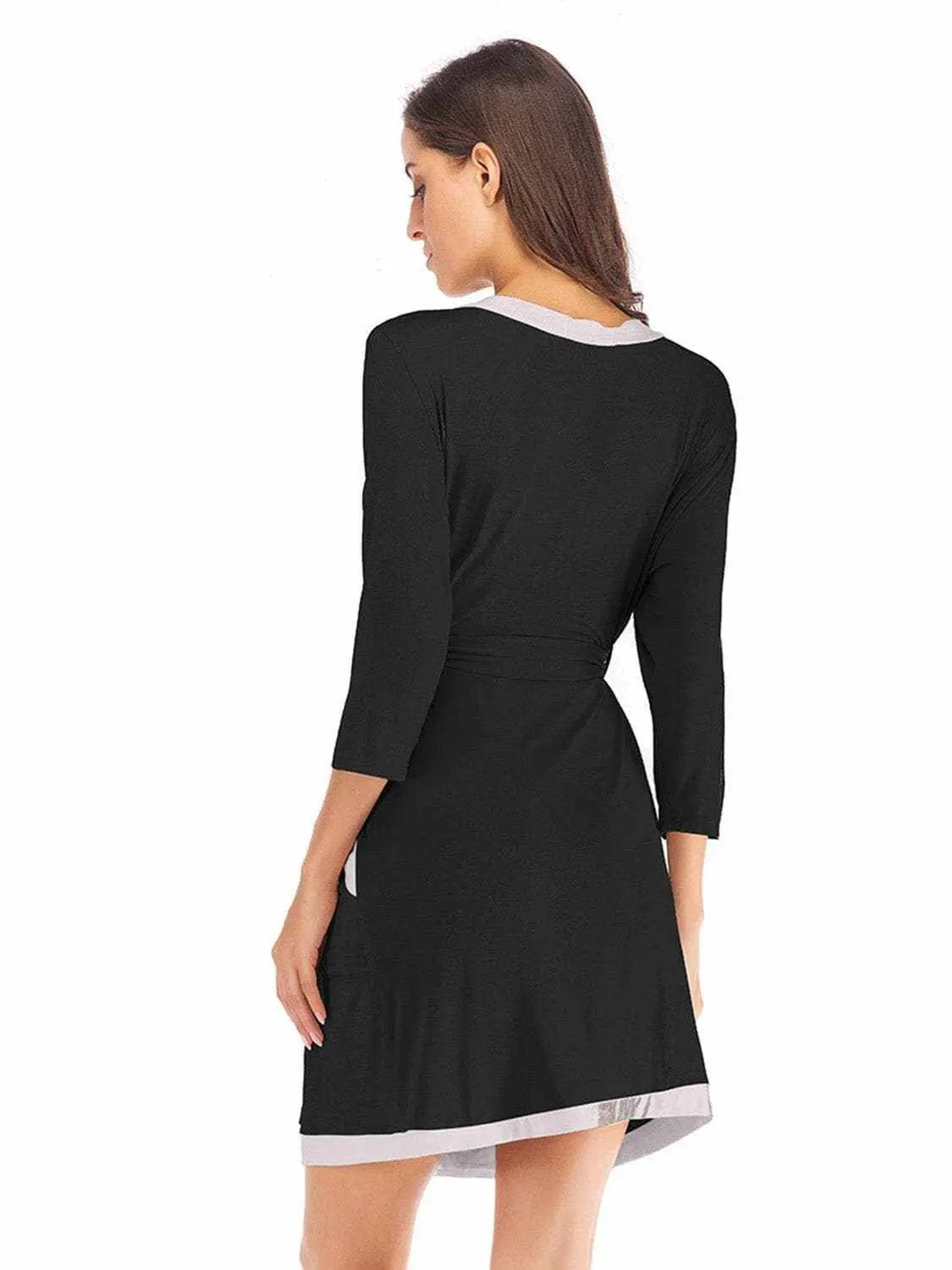 Accessories Trendsi Elegant tie waist robe with pockets