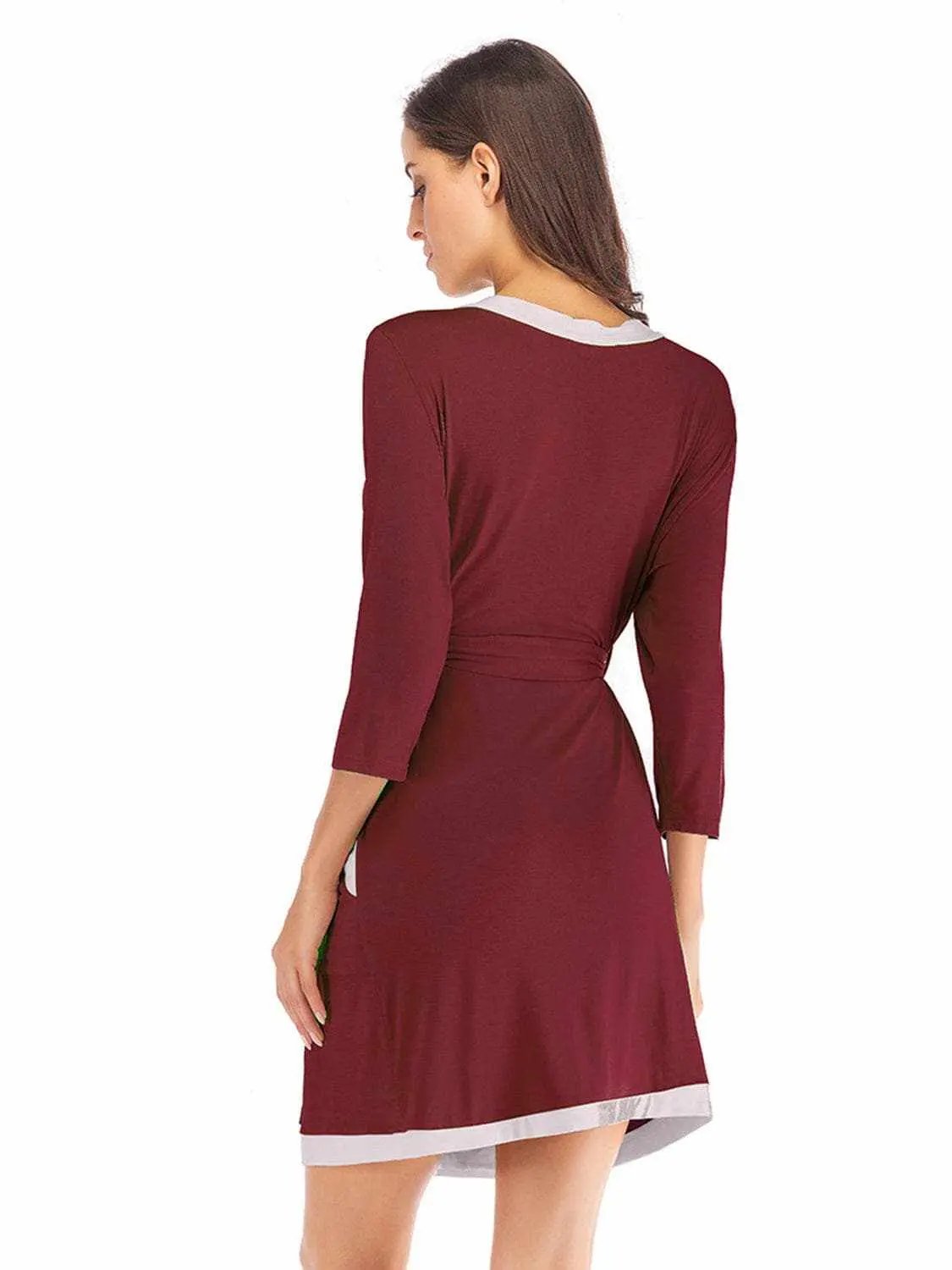 Accessories Trendsi Elegant tie waist robe with pockets
