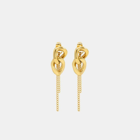Camisetas Trendsi recién llegadas - Elegantes aretes de acero de titanio