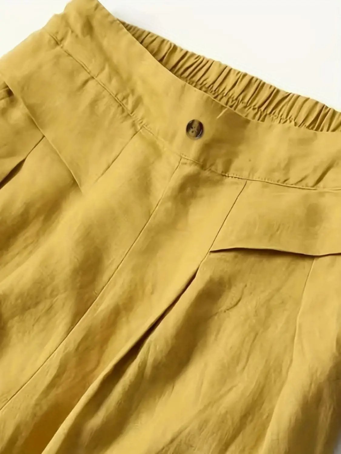 Trendsi Elegant wide leg pants with elastic waist