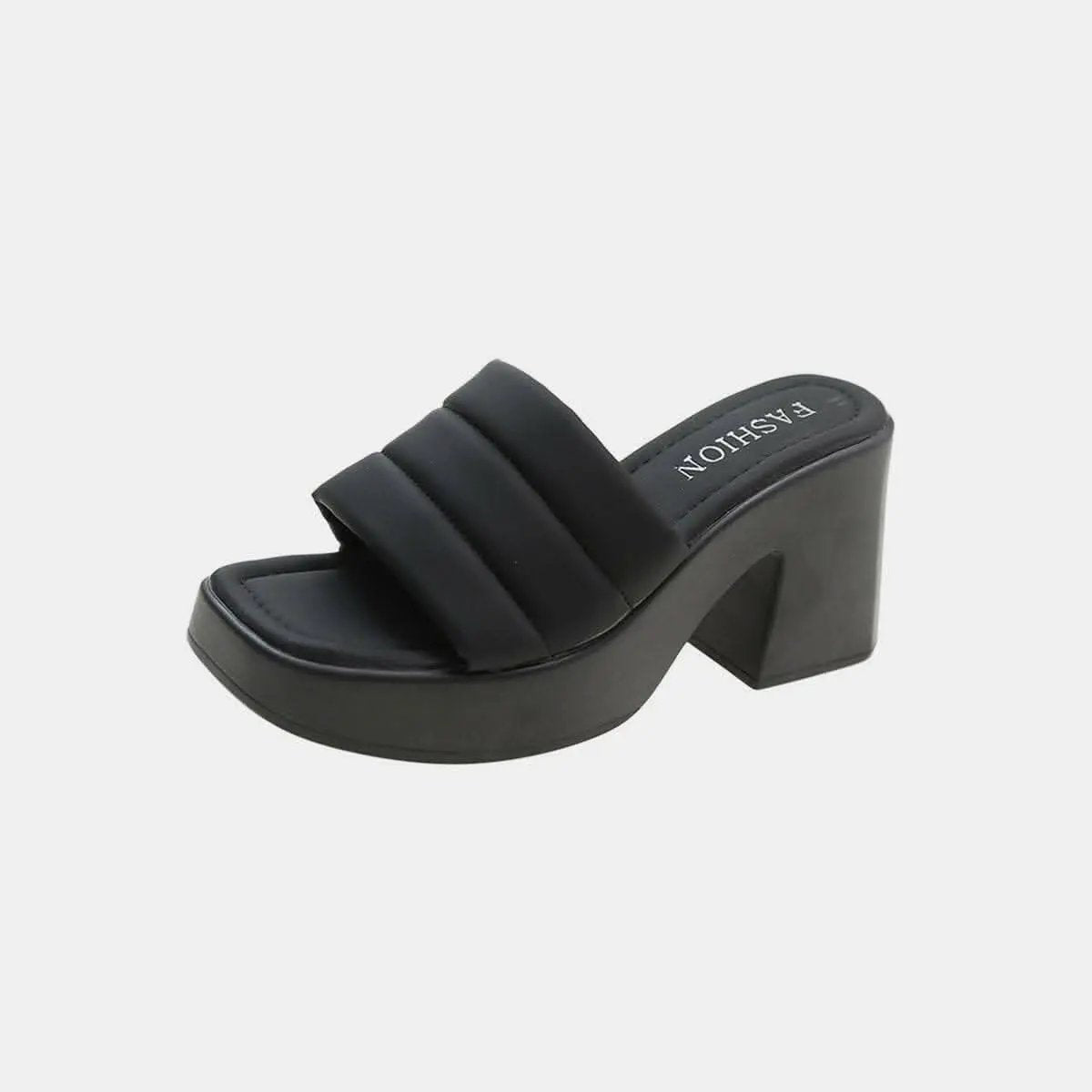 Trendsi Block Heel Sandals Ivory — All-Day Comfort