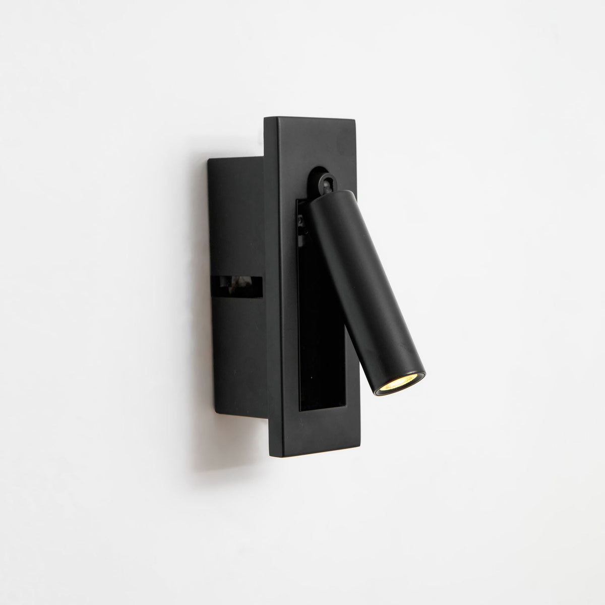 Recessed Folding Bedside Wall Sconce with Warm LED | Flush Reading Light for Bedrooms