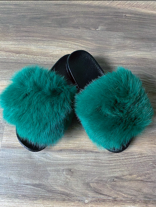 Sandalias tipo pala - Verde Esmeralda {Pedir una talla más}