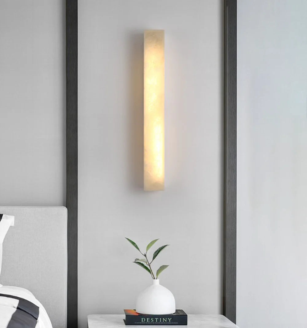 Lámpara de pared interior Emerson Alabaster