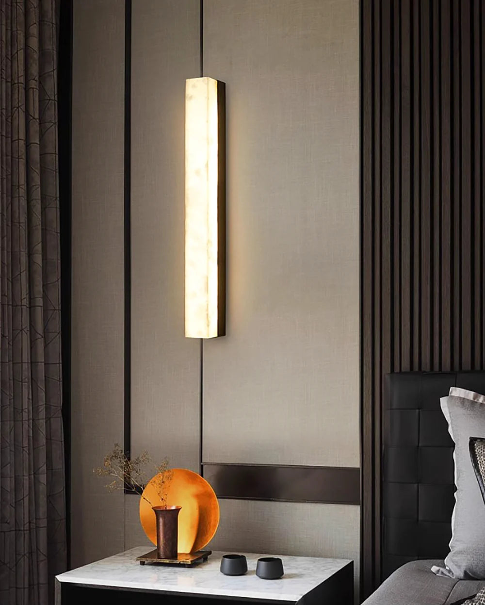 Lámpara de pared interior Emerson Alabaster