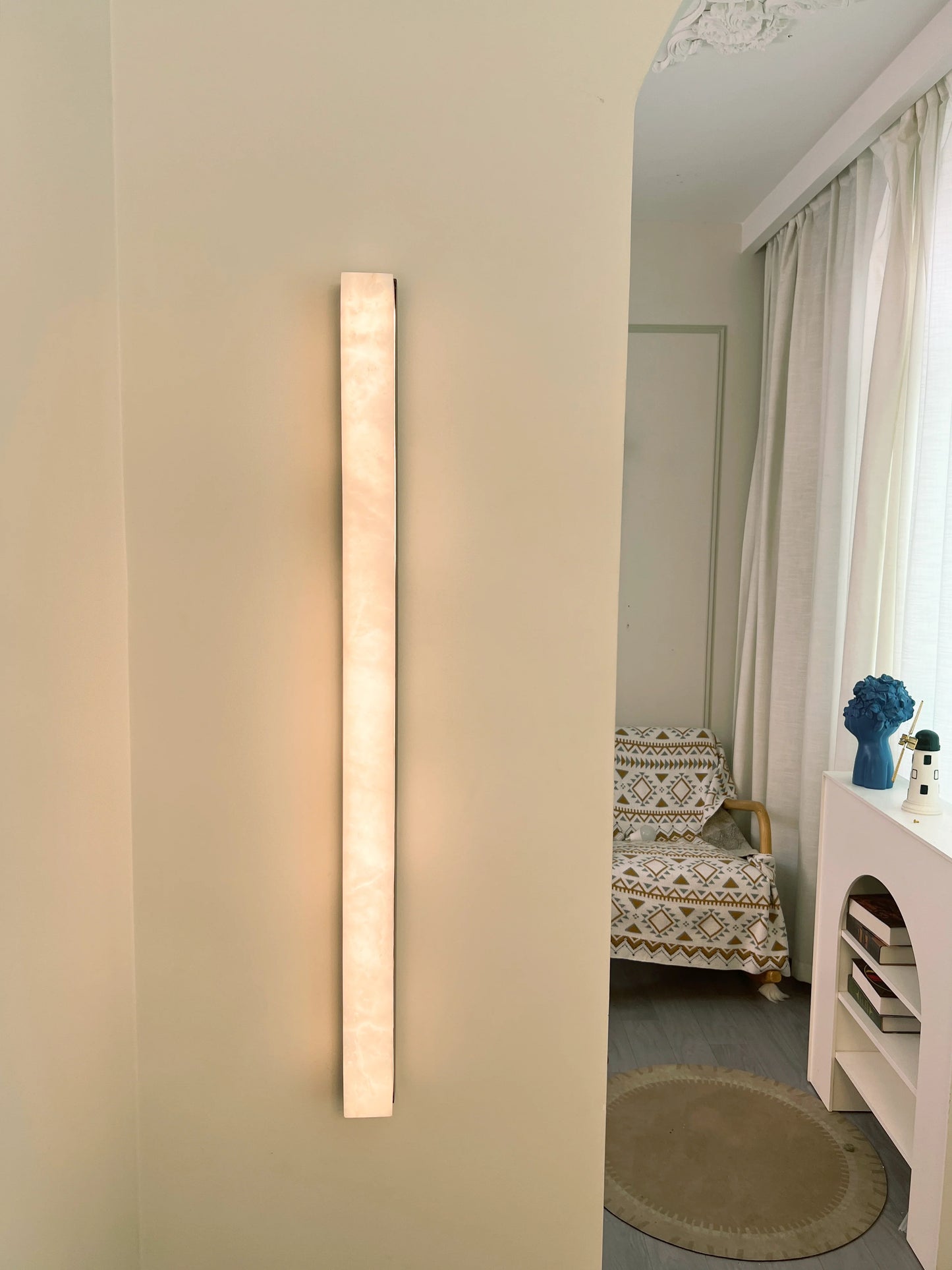 Lámpara de pared interior Emerson Alabaster