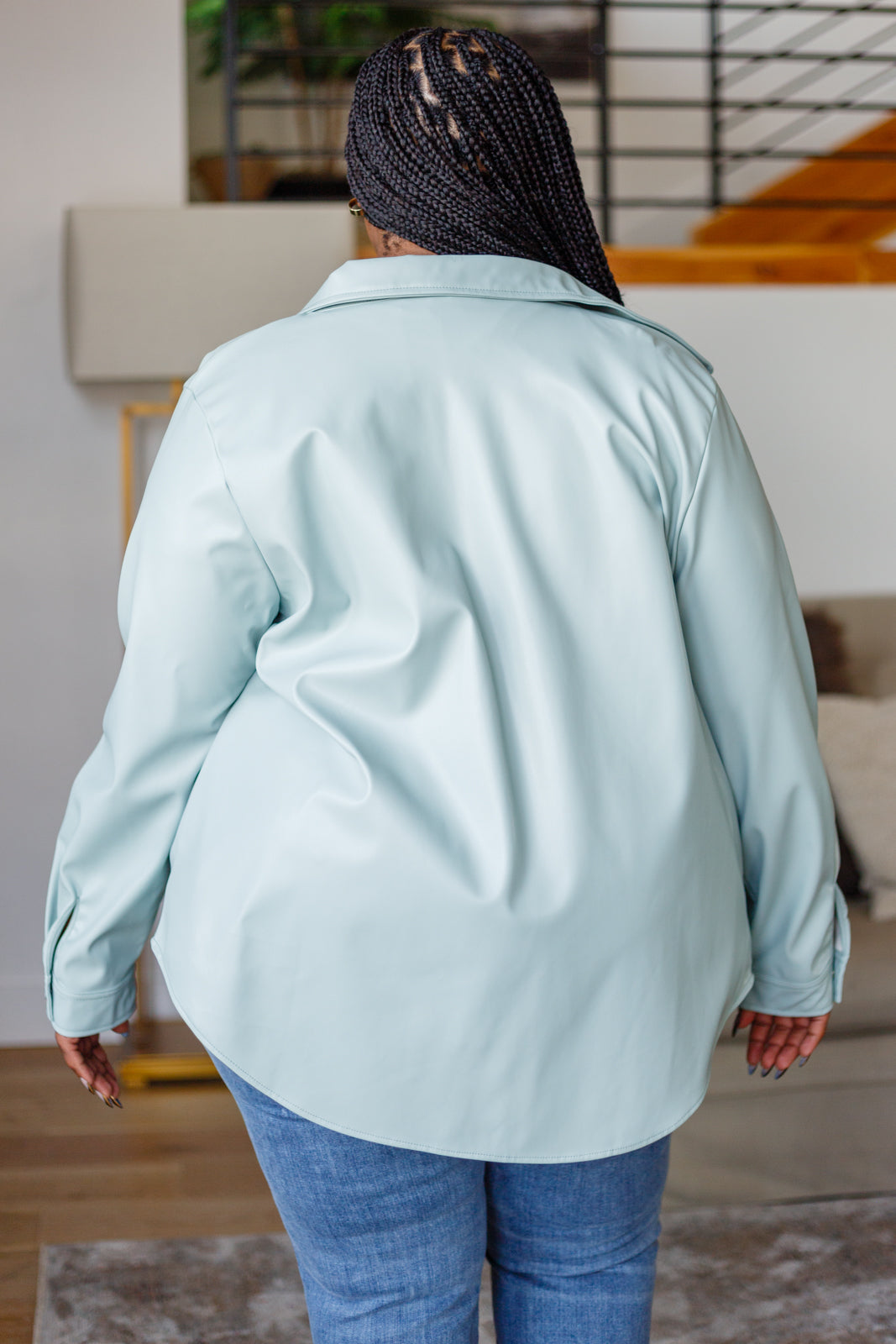Chaqueta camisera de polipiel Anhelo Infinito