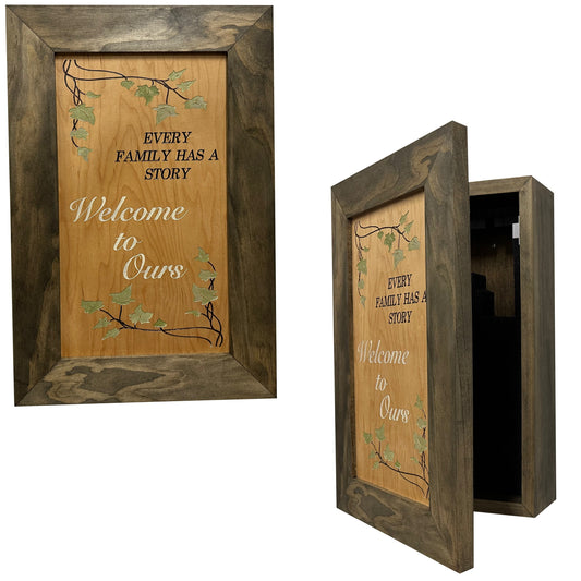 Hidden Gun Storage Every Family Story Concealed Shelf, Hidden Gun Safe, Concealment Furniture, Discreet Home Self Defense Storage, Handmade in the USA