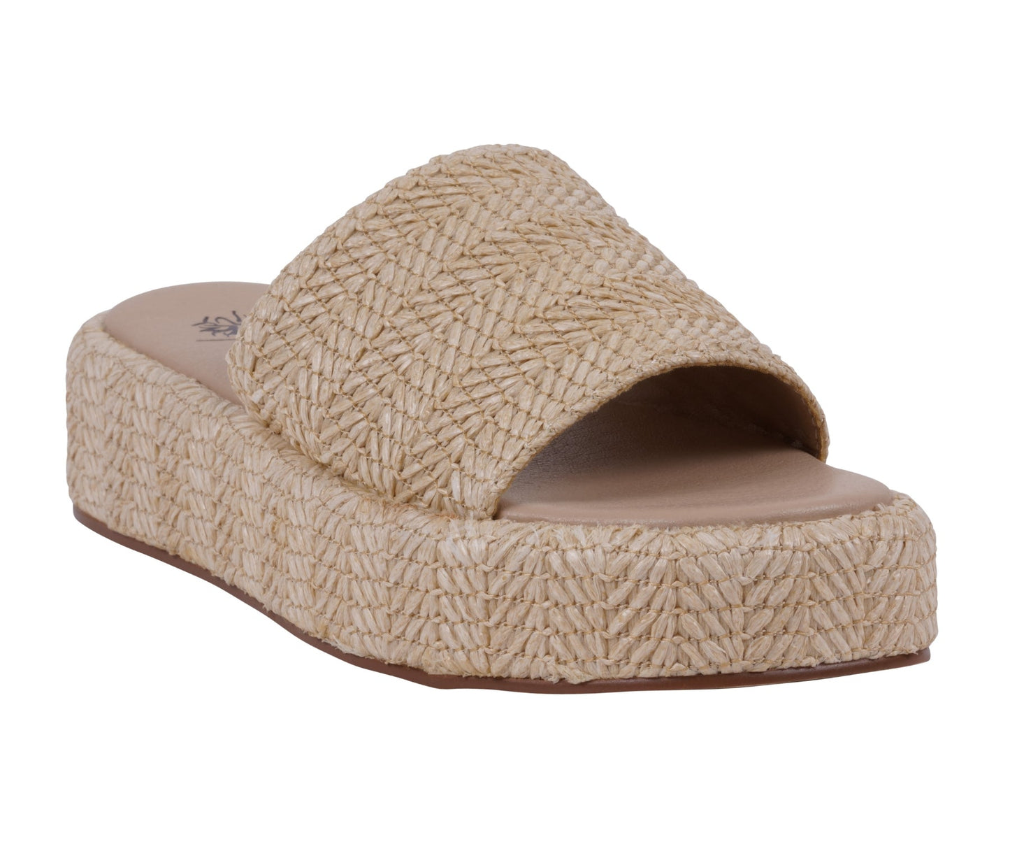 Sandalia de plataforma natural Evie para mujer