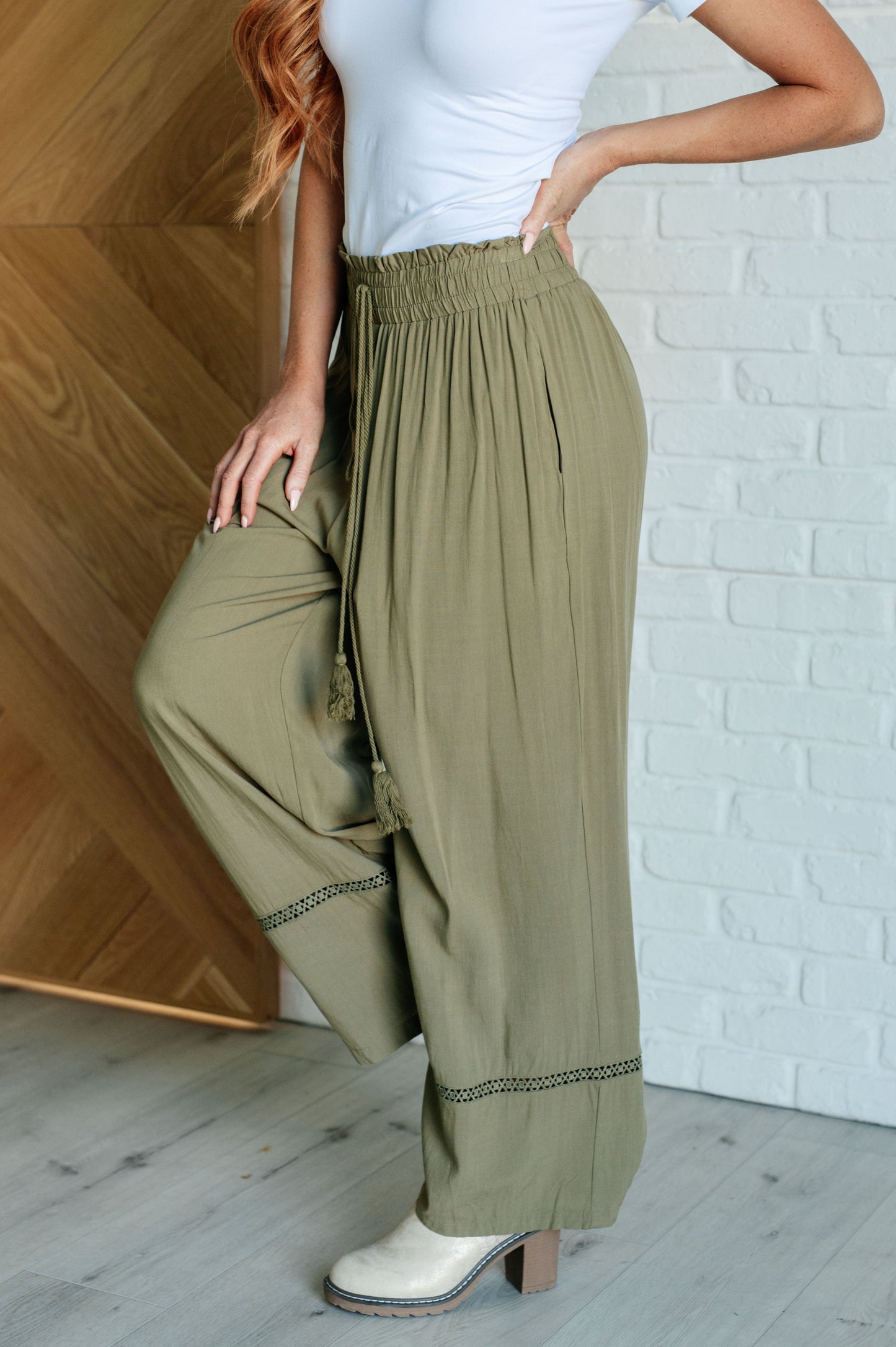 Pantalones anchos "Escapada emocionante"