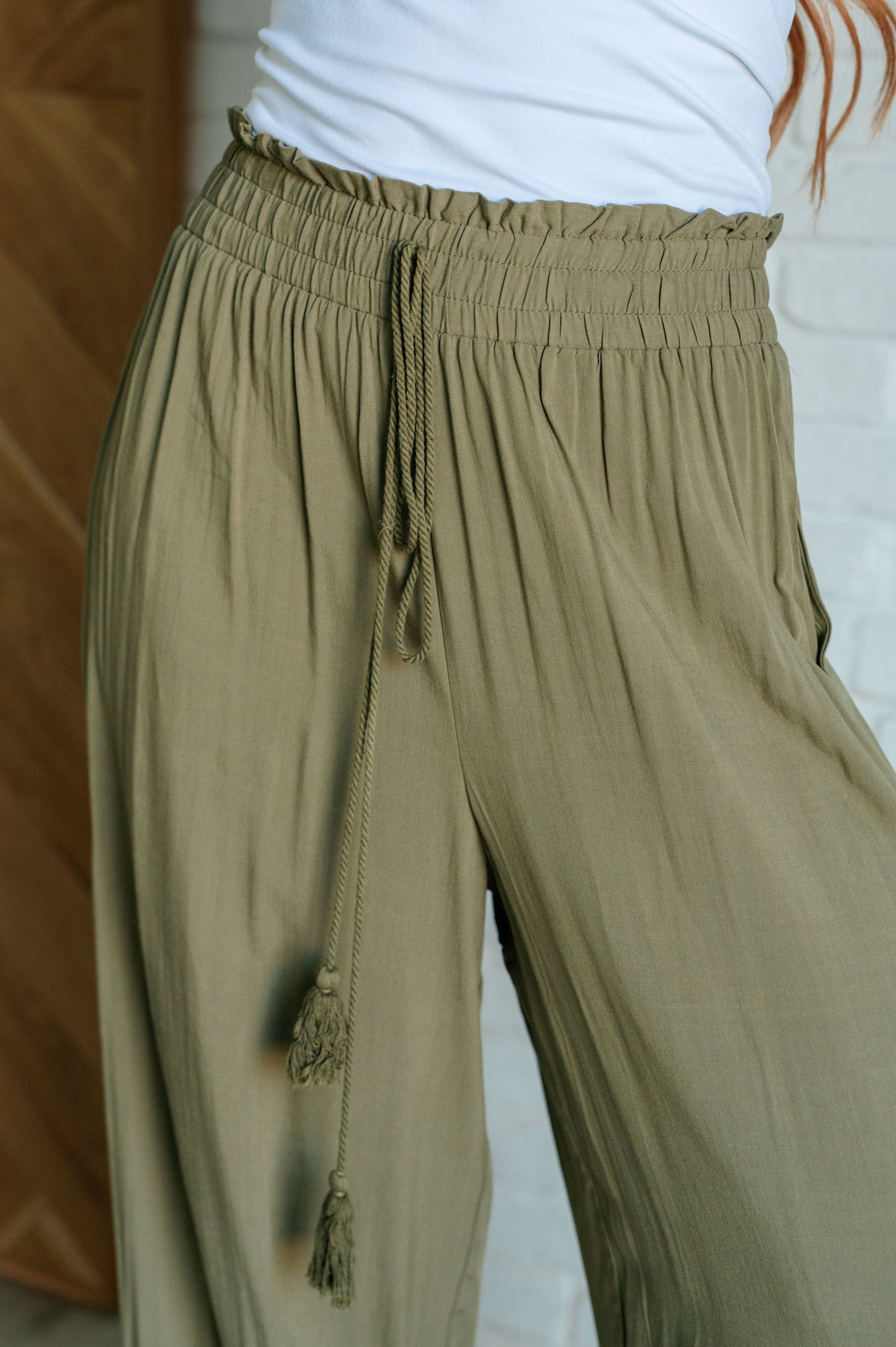 Pantalones anchos "Escapada emocionante"