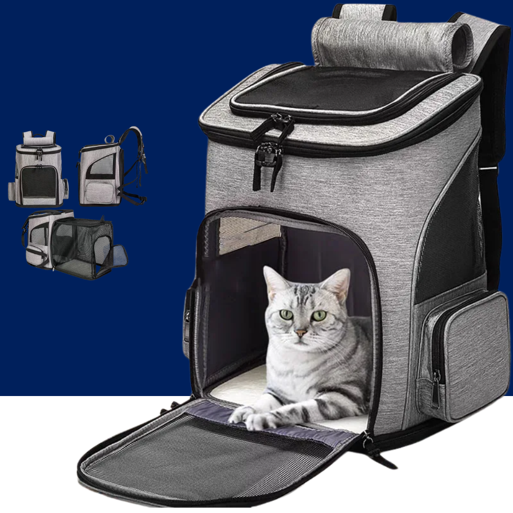 Mochila transportadora expandible para mascotas - Bolsa de viaje