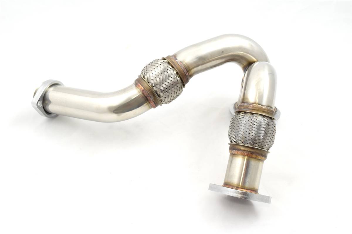 Rudy's Heavy Duty 304 SS Up Pipe Kit & Turbo V-Band Clamp For 03-07 6.0 Powerstroke