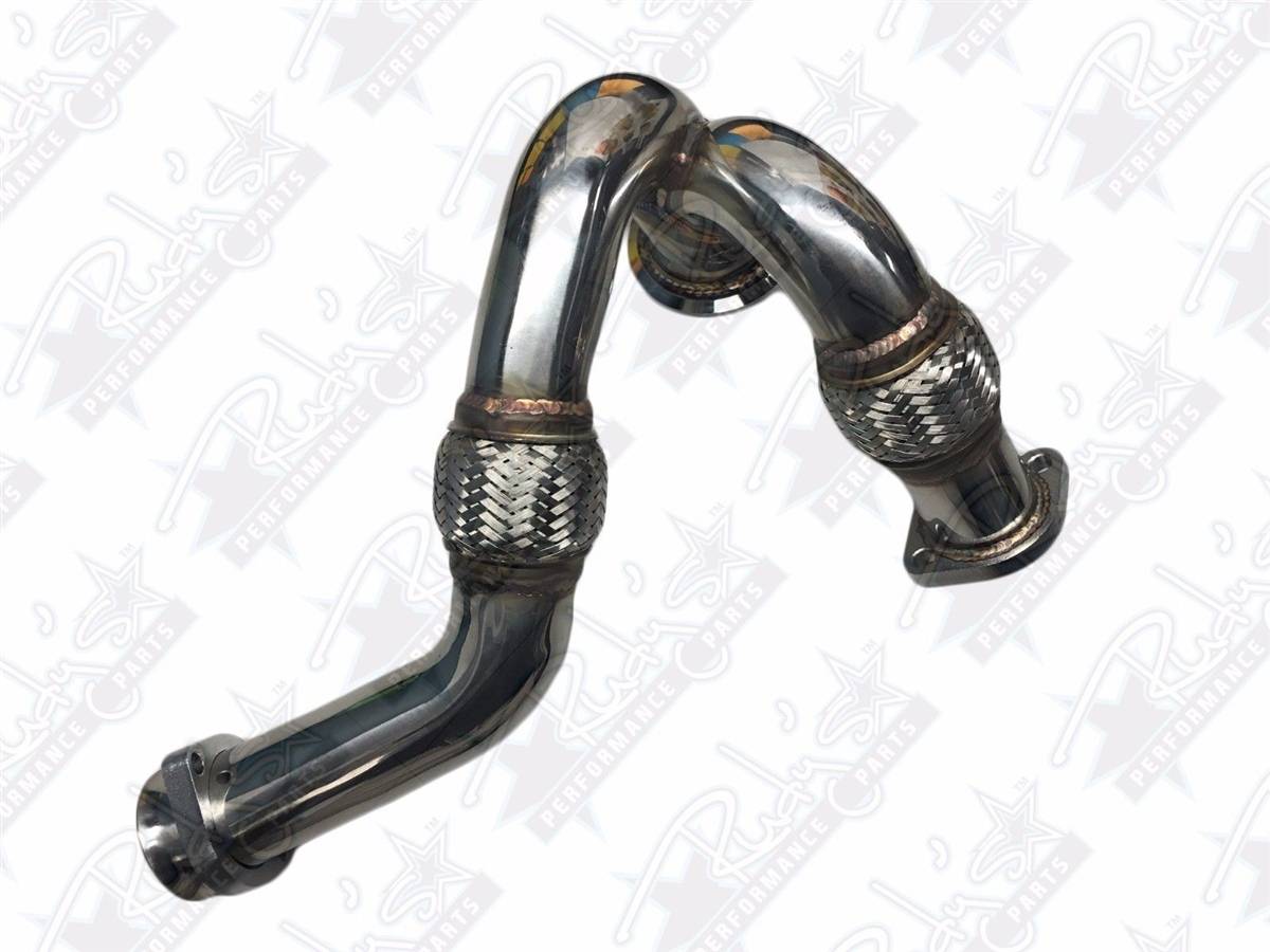 Rudy's Heavy Duty 304 SS Up Pipe Kit & Turbo V-Band Clamp For 03-07 6.0 Powerstroke