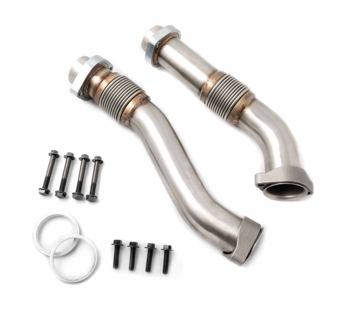 Heavy Duty Stainless Steel Bellowed Up Pipe Kit Early 1999 Ford 7.3L Powerstroke