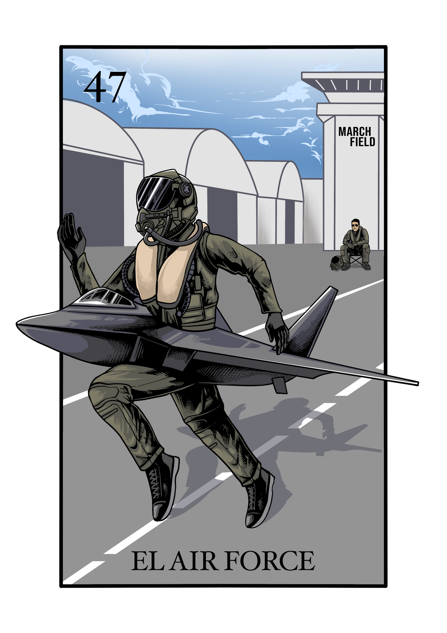 Camiseta Lotería Fuerza Aérea de La Línea MEXUSMAR