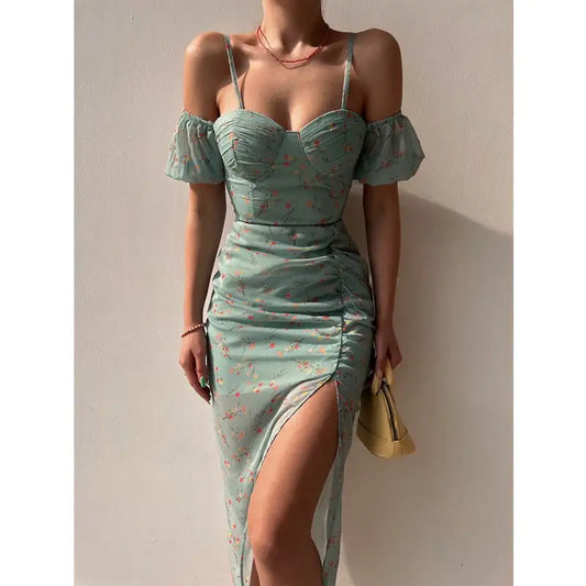 Vestido Irregular con Tirantes Finos para Mujer