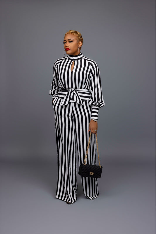 Conjunto Couture Señora en Blanco y Negro